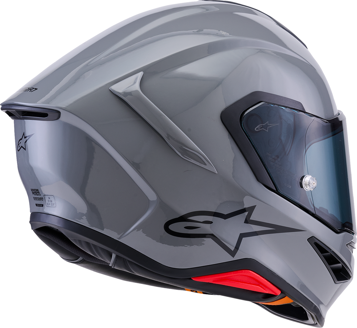 ALPINESTARS Supertech R7 Helmet - 22.06 - Solid - Gloss Gray - Medium 8202126-1635-M