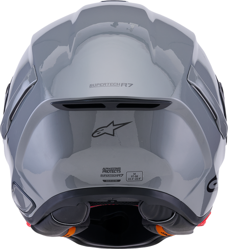 ALPINESTARS Supertech R7 Helmet - 22.06 - Solid - Gloss Gray - Medium 8202126-1635-M