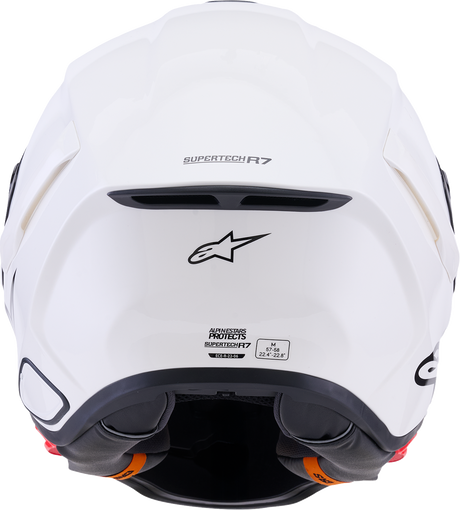 ALPINESTARS Supertech R7 Helmet - 22.06 - Solid - Gloss White - Small 8202126-2180-S