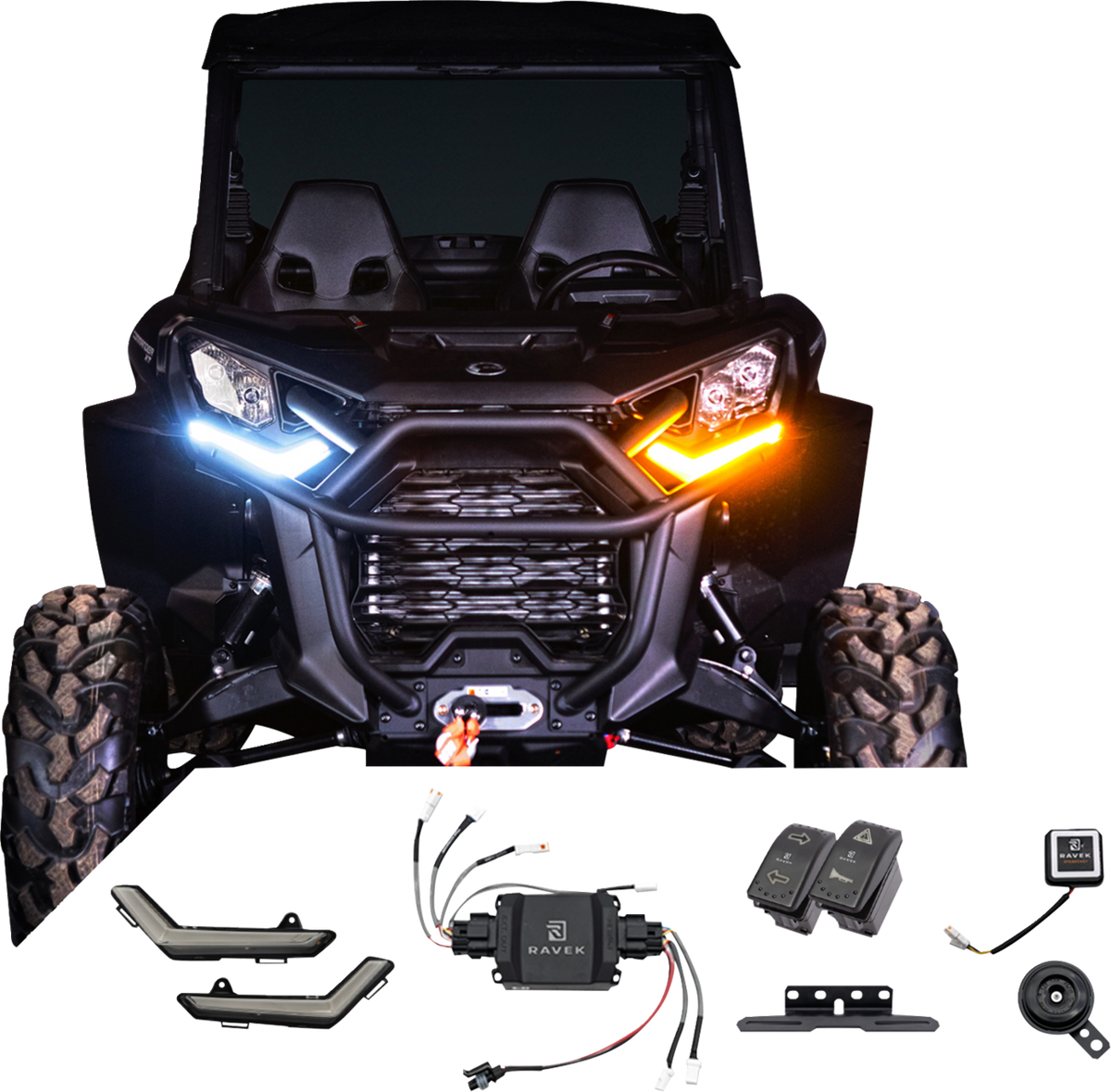 RAVEK Turn Signal Kit - Signature - Gen3 Speakeasy™ - Can-am Commander - Rockers 65-5000SR