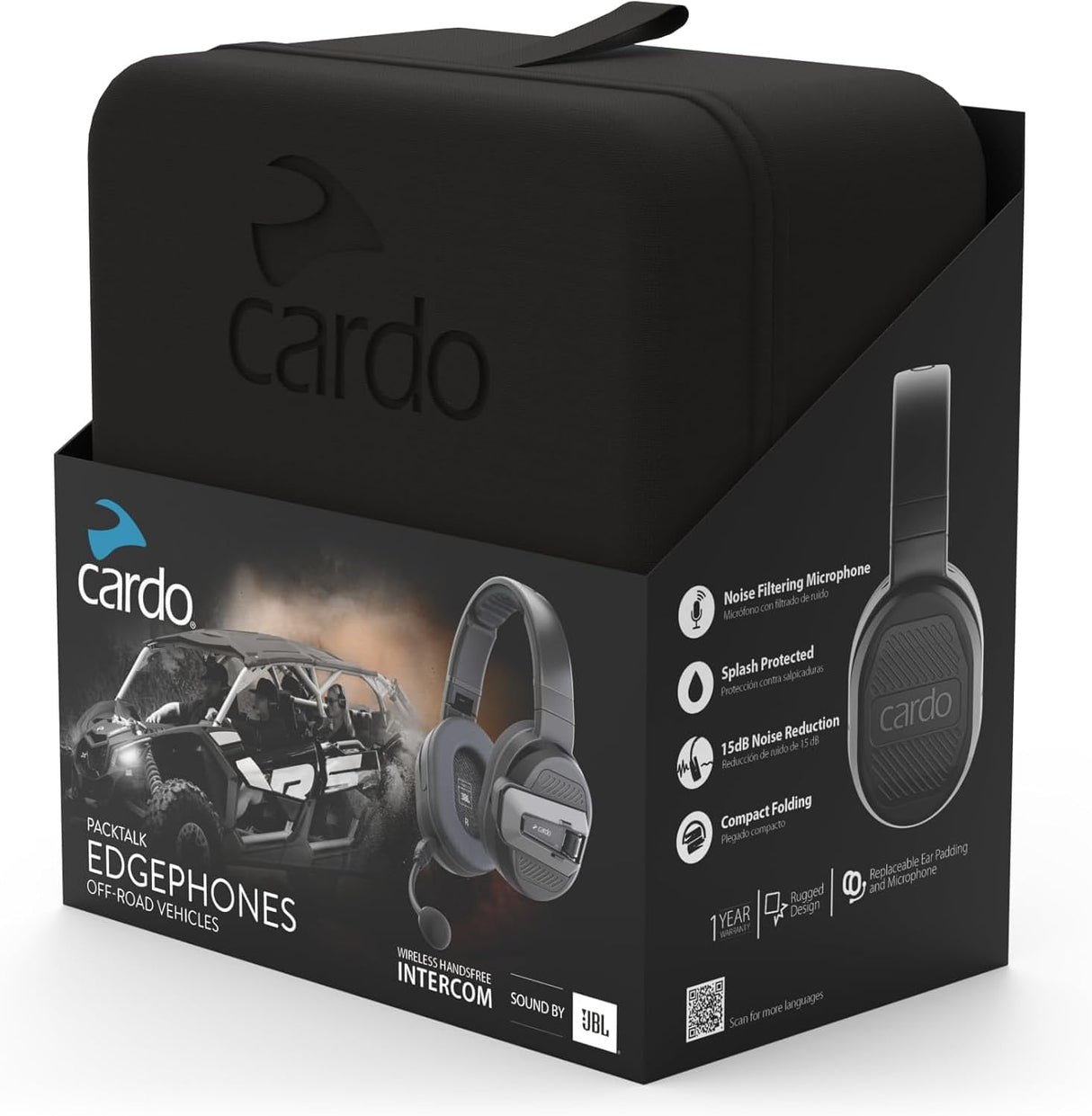 Cardo Packtalk Edgephones Headset - Duo Pack