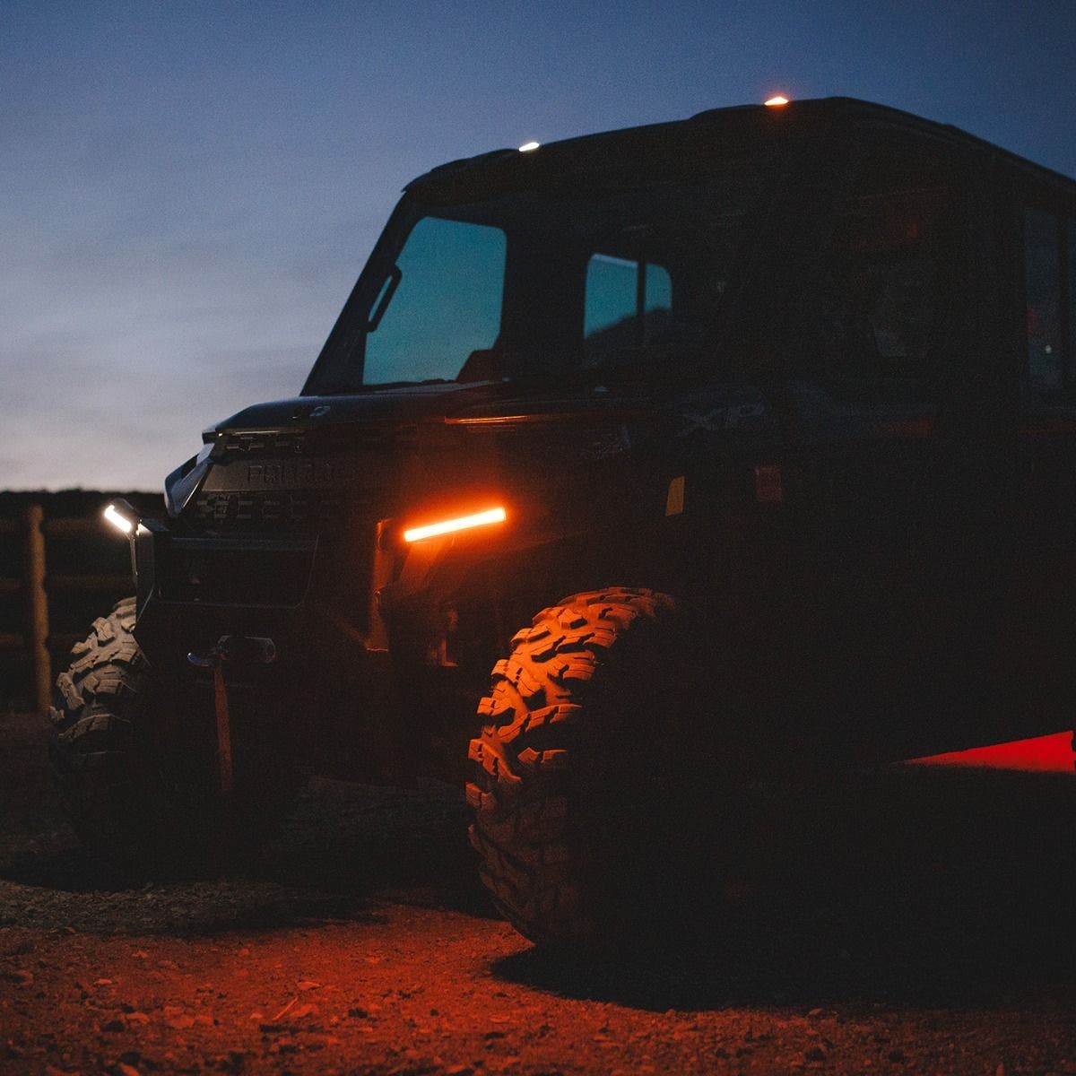 Polaris Ranger 2019+  Plug & Play Auto-Cancel UTV Turn Signal Kit with White Running Lights-Ravek