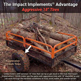 Impact Implements 1500lb HD Agricultural Trailer with Solid Floor and Side