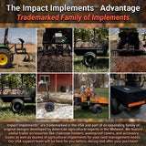 Impact Implements 1500lb HD Agricultural Trailer with Solid Floor and Side