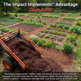 Impact Implements 1500lb HD Agricultural Trailer with Solid Floor and Side