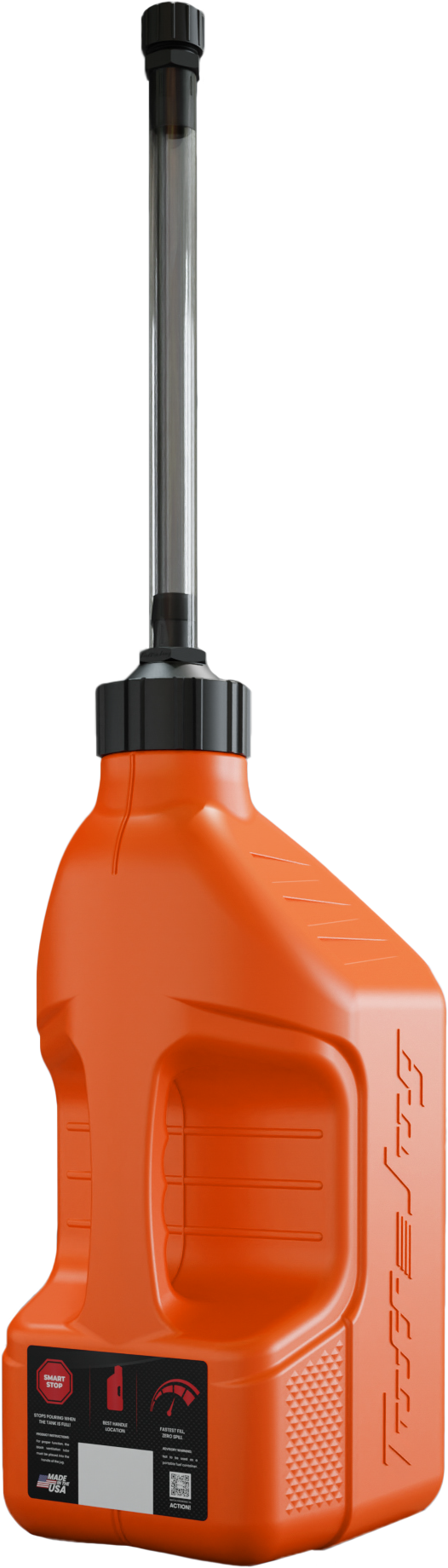 Utility Container Orange W/ Autostop Spout 2.5 Gal
