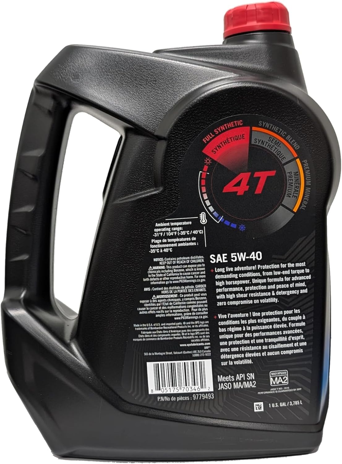 XPS 4T 5W-40 Full Synthetic Oil 1 Gal  9779493