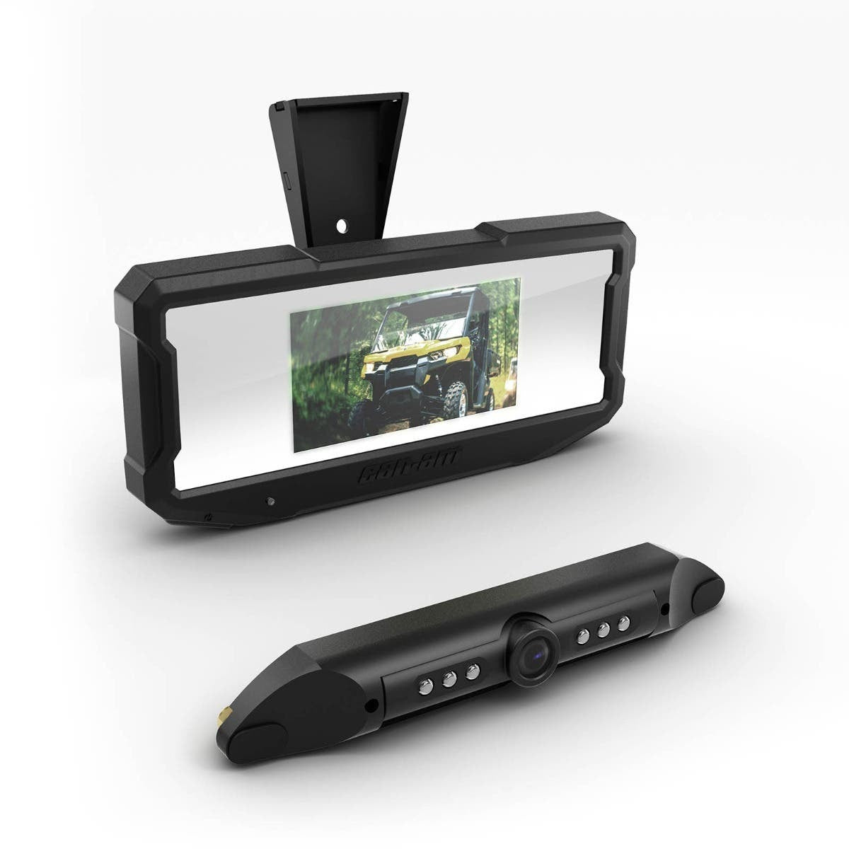 Can-Am Maverick R Rear View Mirror and Camera Monitor