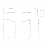 Can-Am Defender Front Mudguards