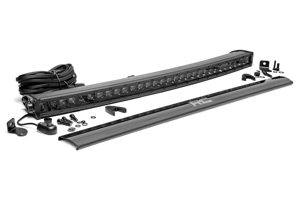 30 Inch Black Series LED Light Bar | Curved | Single Row