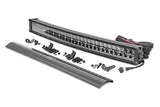 30 Inch Black Series LED Light Bar | Curved | Dual Row | Cool White DRL