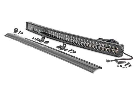 40 Inch Black Series LED Light Bar | Curved | Dual Row | Cool White DRL