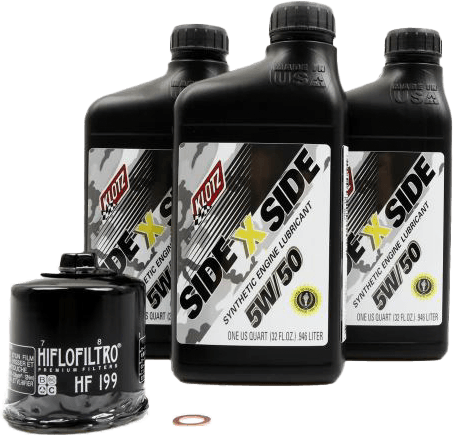 Side X Side Oil Change Kit 5w50 With Oil Filter Polaris