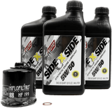 Side X Side Oil Change Kit 5w50 With Oil Filter Polaris
