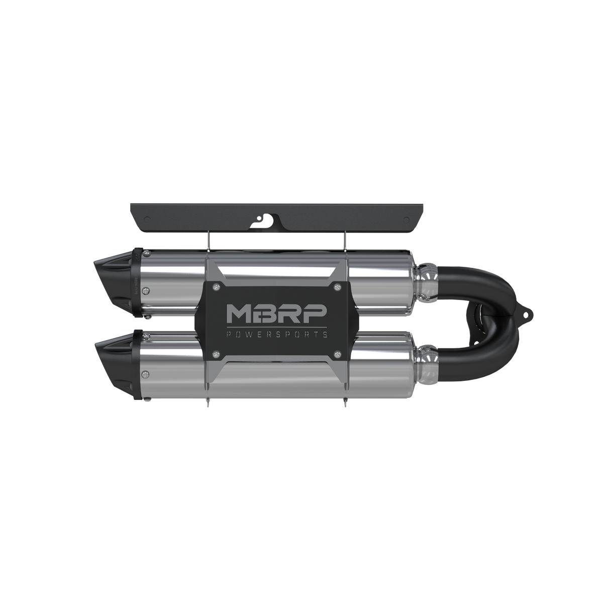 Dual Stacked Slip On System W/ Performance Muffler Blk Tip