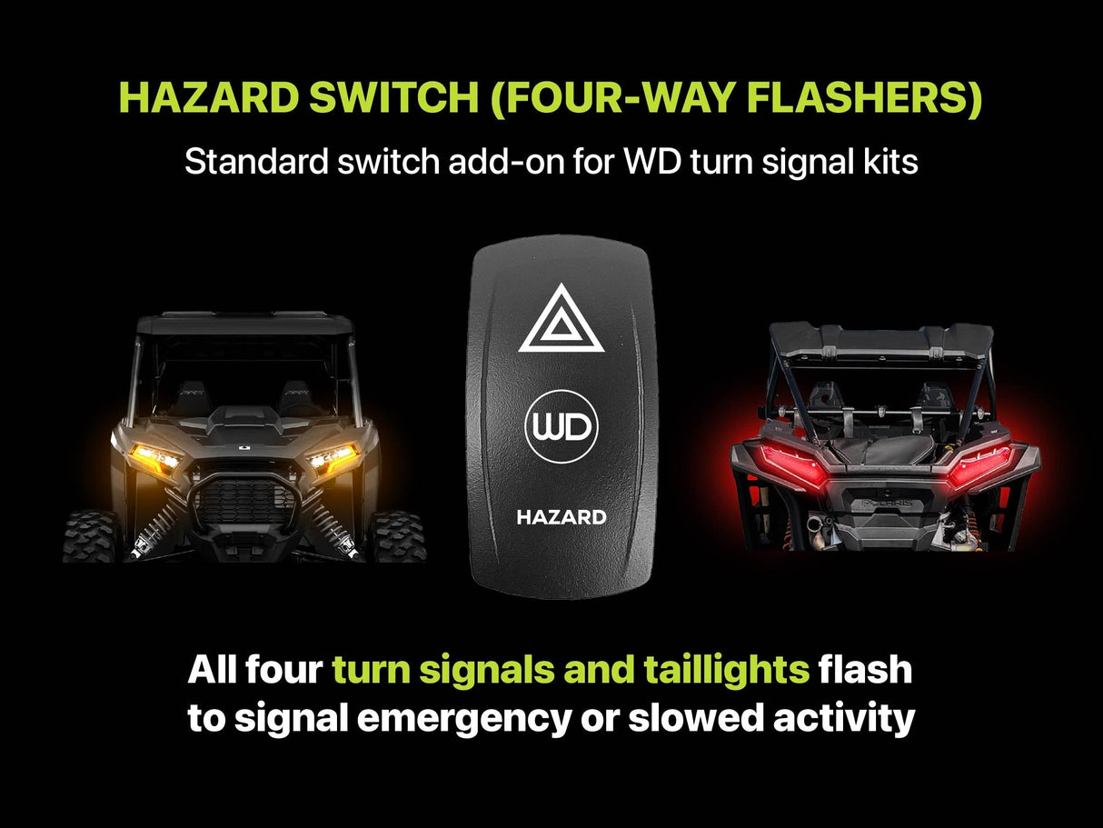 Emergency Hazard Add-On to WD Turn Signal Kit Four Way Flashers - Standard Rocker