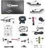 Collection of WD Electronics premium lighting kit components on a white background