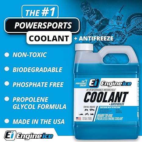 Engine Ice  Hi-Performance Motorcycle Coolant + Antifreeze - 0.5 Gallon