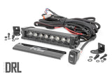 8 Inch Black Series LED Light Bar | Single Row | Cool White DRL