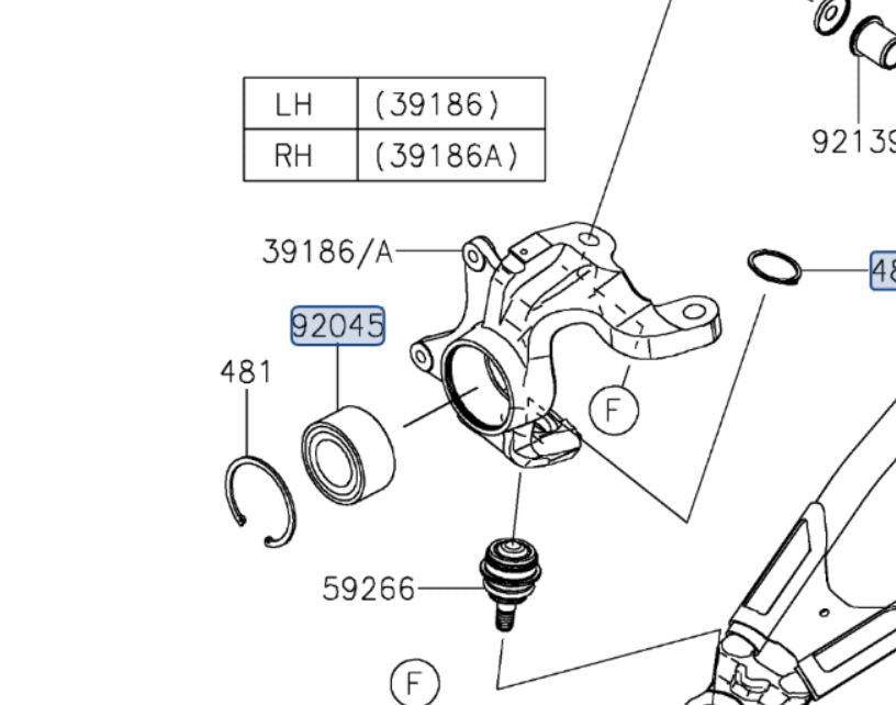 KRX OEM Front Wheel Bearing