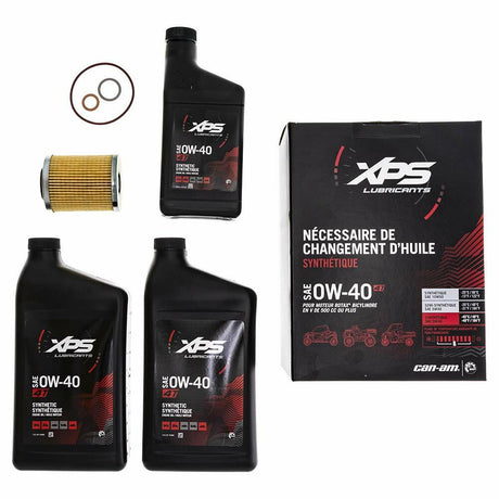 Can-Am OEM 4T 0W-40 Synthetic Oil Change Kit for Rotax 500 cc or more V-Twin engine