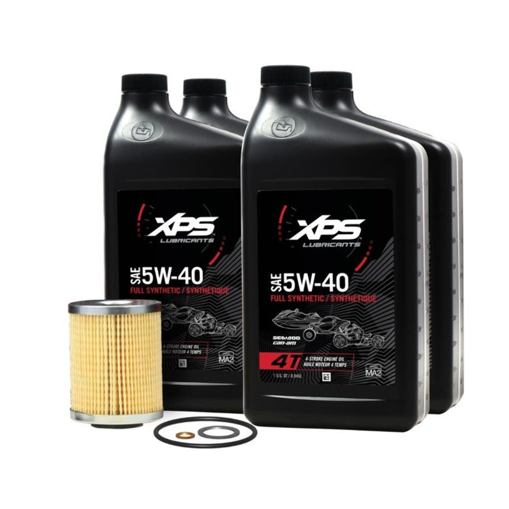 CAN-AM OEM 4T 5W-40 Full Synthetic Oil Change Kit for Rotax 900 ACE engine