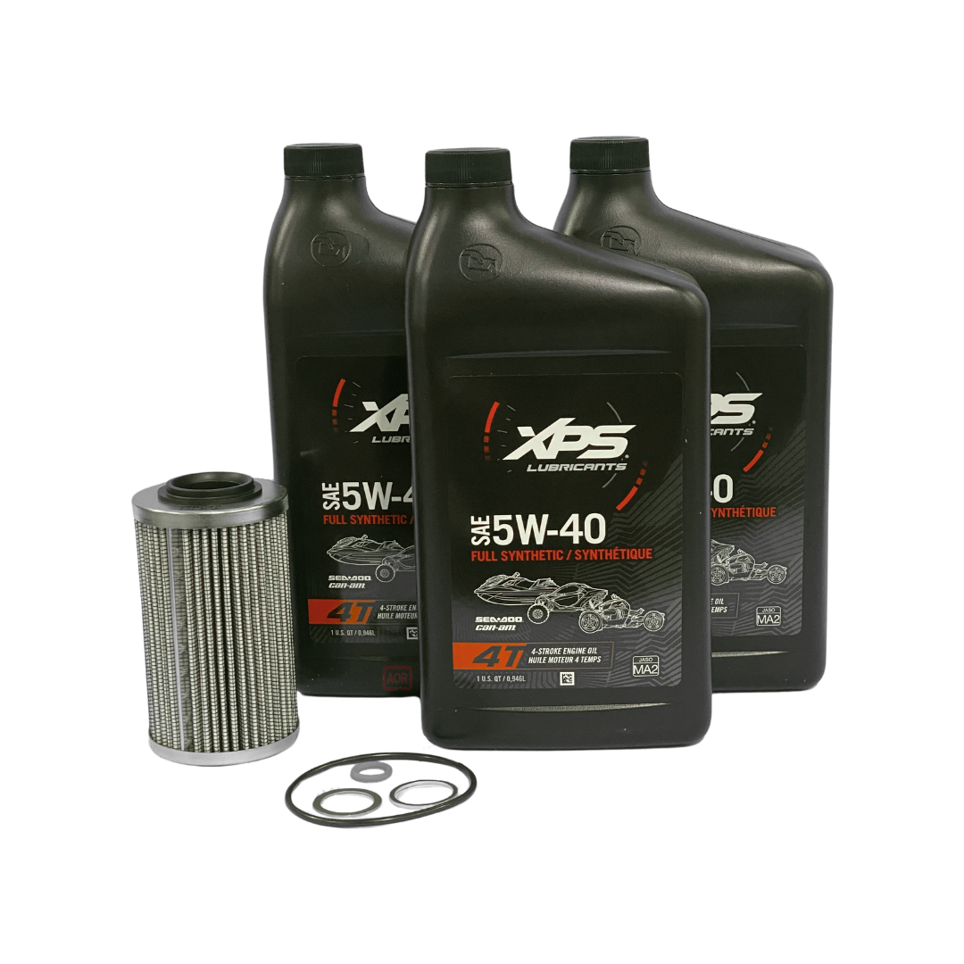 Can-Am OEM Oil Change Kit 4T 5W40 Synthetic ROTAX 999T