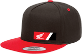 FACTORY EFFEX Honda Wedge Hat - Black/Red 23-86300