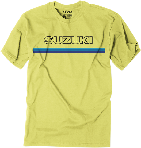 FACTORY EFFEX Suzuki Throwback T-Shirt - Yellow - Large 23-87404