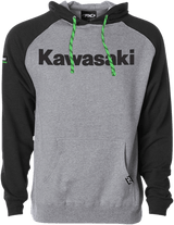 FACTORY EFFEX Kawasaki Standard Hoodie - Black/Heather - XL 23-88106