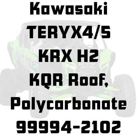 TERYX4/5 H2® Polycarbonate KQR Roof Black 99994-2102-BK