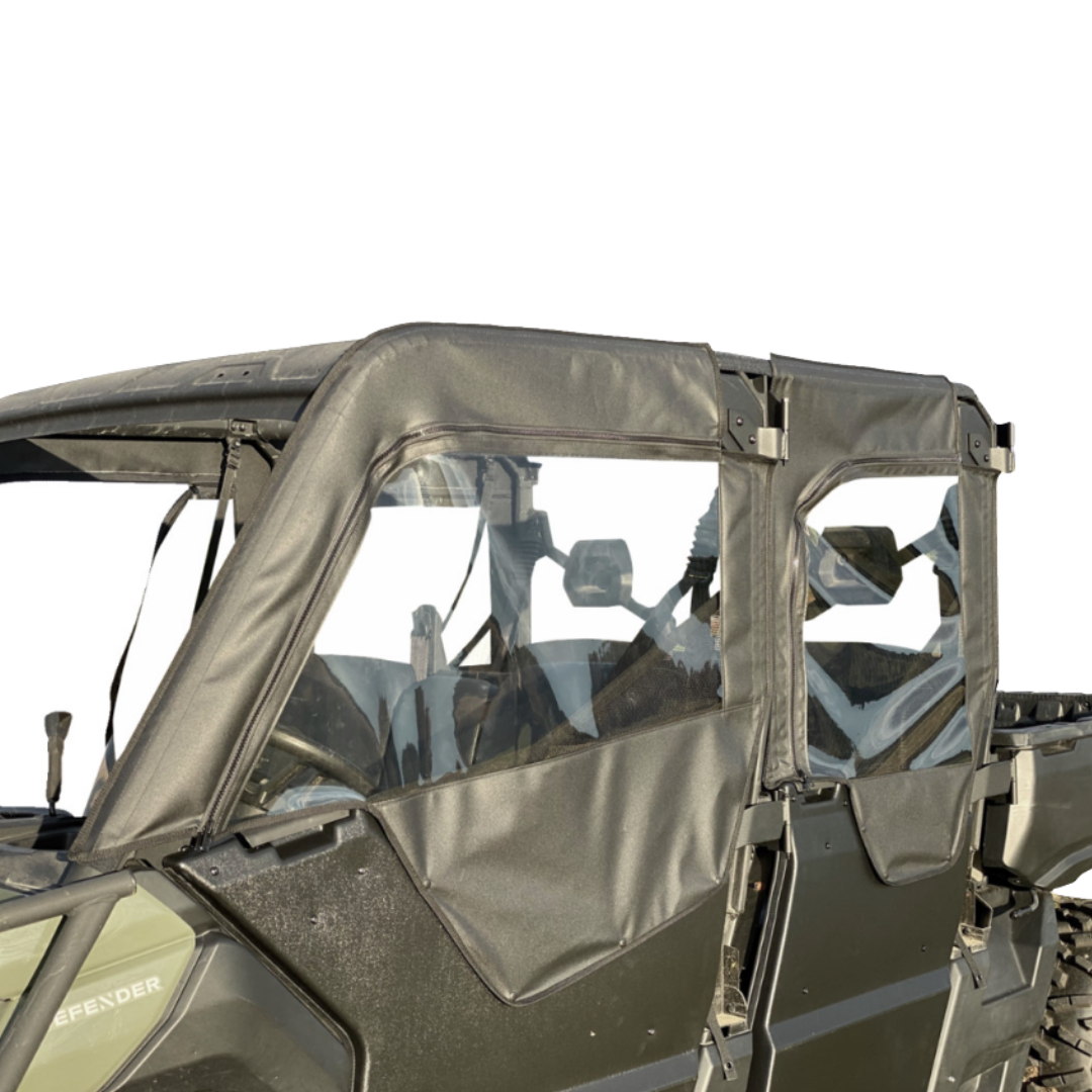 Can-Am Defender Max Soft Upper Doors – Weatherproof Zip Enclosure by ...