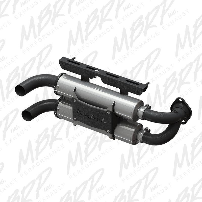 MBRP Slip-on system Dual Stack Performance Muffler for Polaris RZR 1000 XP