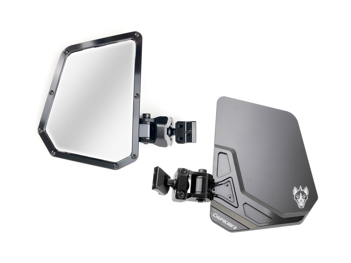 Defender Chupacabra CUERO UTE BLACK Side Mirrors + Direct Mount