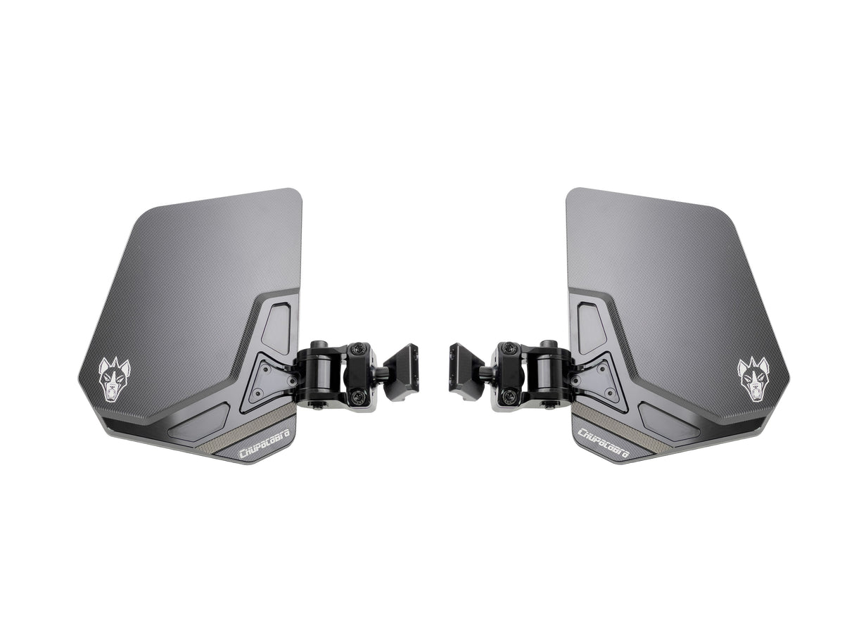 Defender Chupacabra CUERO UTE BLACK Side Mirrors + Direct Mount