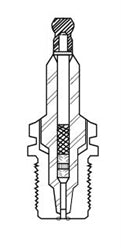 DCPR8E Spark Plug — Standard