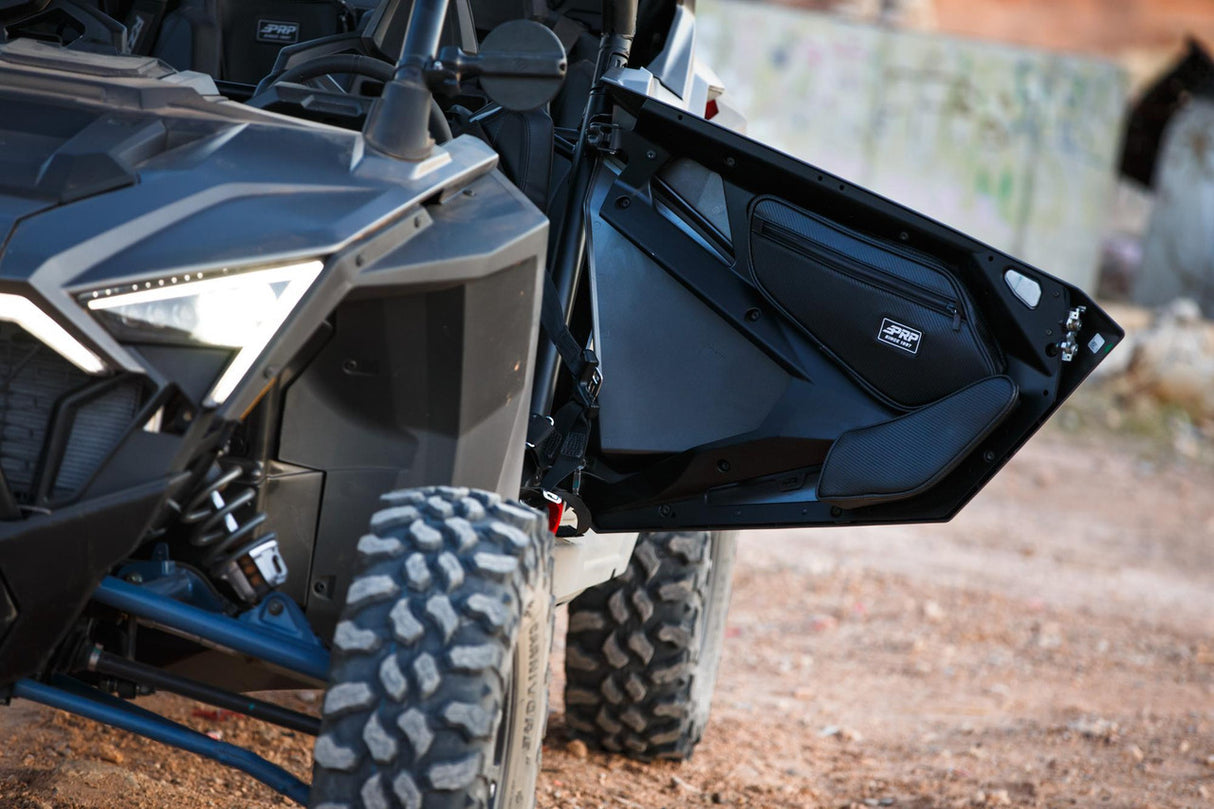 Front Door Bags For 2020 - 2024 with Knee Pad for Polaris RZR PRO XP, PRO R, Turbo R (Pair)
