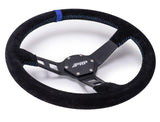 PRP Deep Dish Suede Steering Wheel- Blue