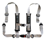 UTVMA 2-Inch 4-Point Harness with Auto Buckle – Silver