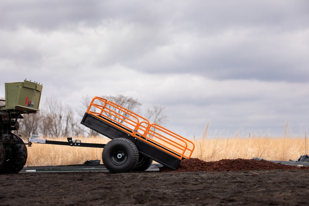 Impact Implements 1500lb HD Agricultural Trailer with Solid Floor and Side