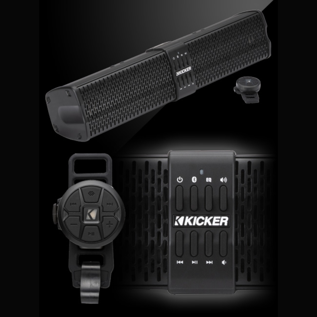 Kicker KPB1 PowerBar 21" – 6-Speaker Bluetooth All-Weather Soundbar