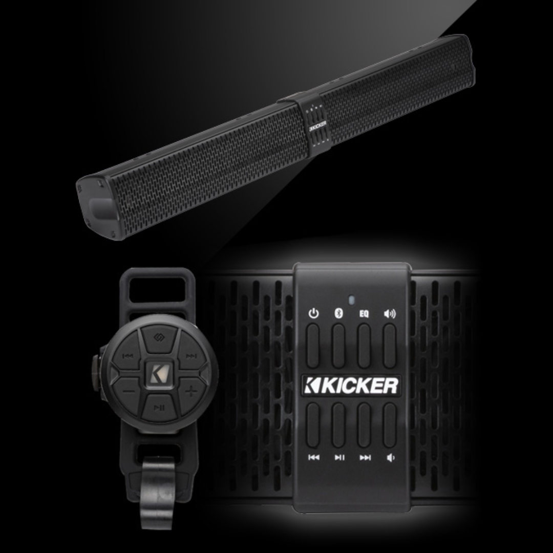 Kicker KPB2 PowerBar 35" – 10-Speaker Bluetooth All-Weather Soundbar