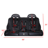 UTVMA KRX 4 Rear Bench Seat (2023–2025) w/ Harnesses