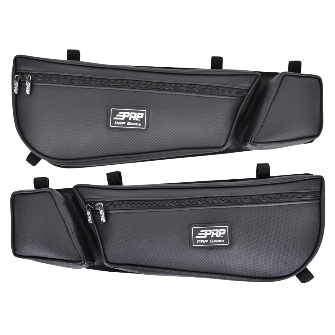 Front Door Bag with Knee Pad for Can-Am Maverick X3, Black (Pair)