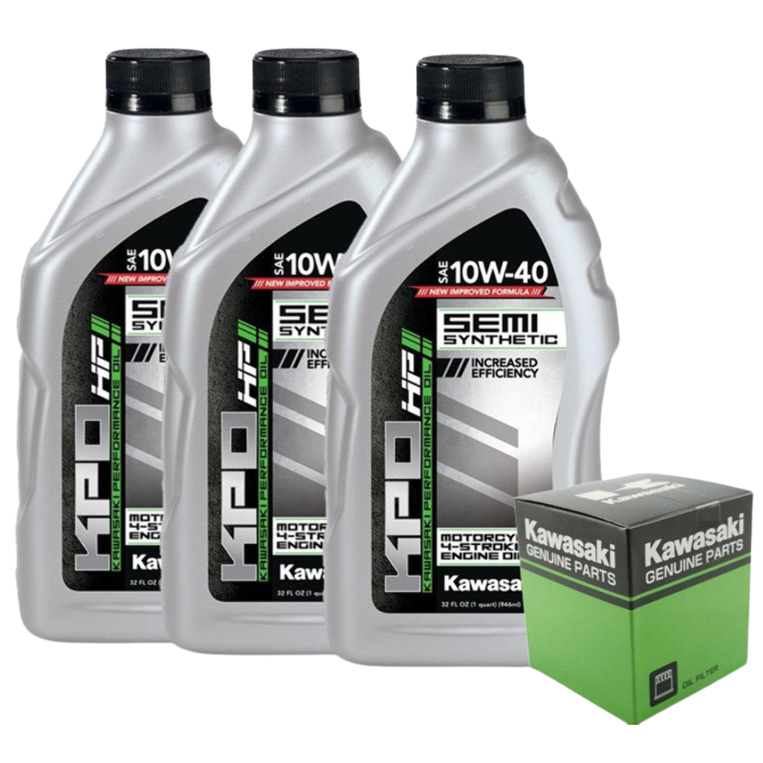 Kawasaki Ninja 400, Ninja 500, Z400, Z500 & Eliminator Semi Synthetic Oil Change Kit