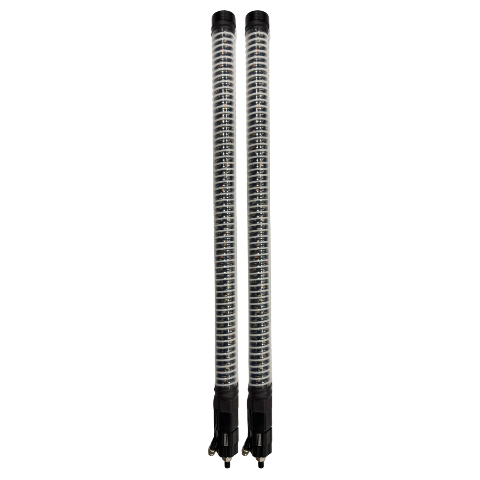 Awesome Offroad 3ft FAT COB LED Whip Light Pair with Remote