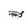 Dual Stacked Slip On System W/ Performance Muffler Blk Tip