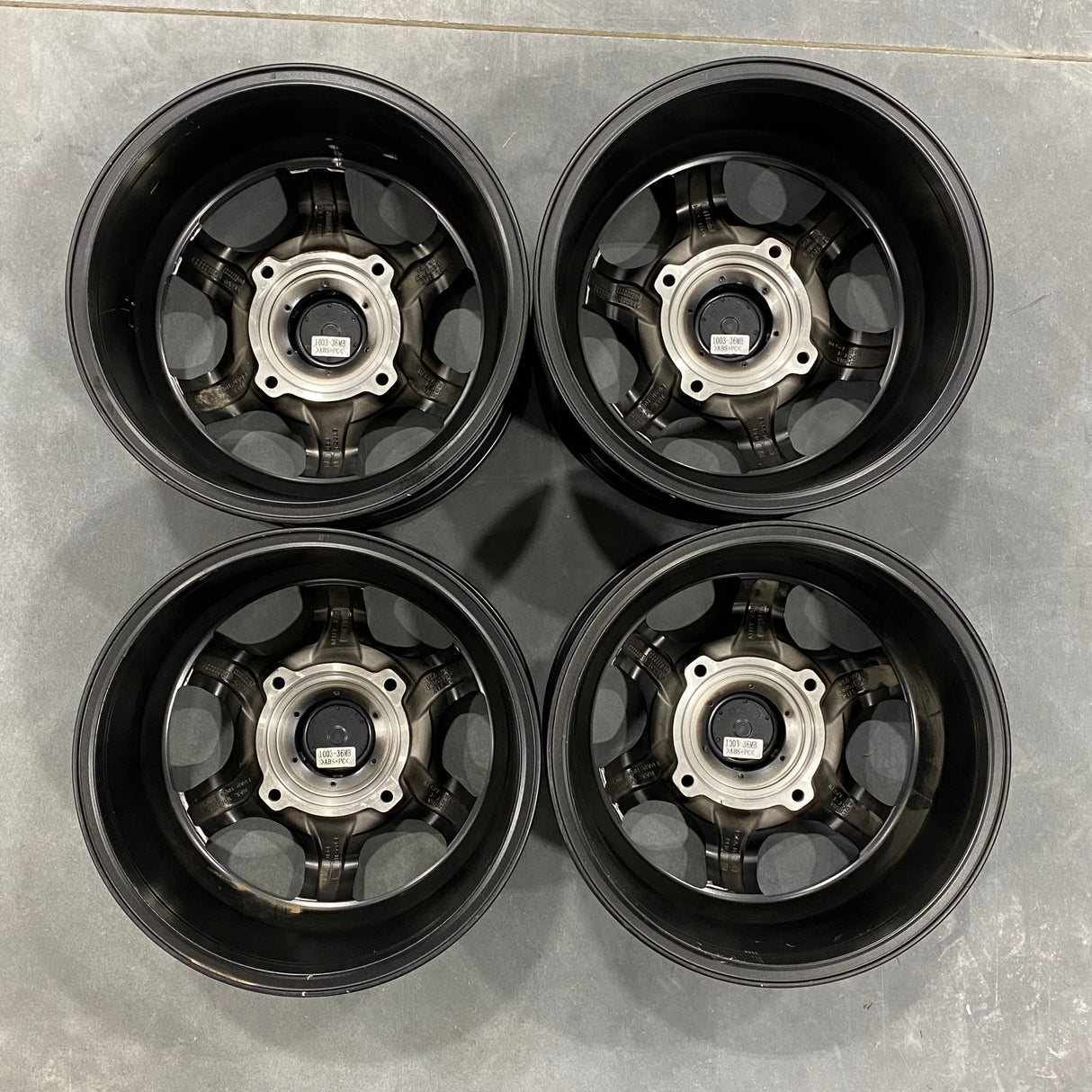 *Bargain Bin*  Fuel UTV D640 GATLING 4X156 15X7 +55 MATTE GUN METAL BLACK BEAD RING (SET OF 4 WHEELS)