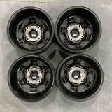 *Bargain Bin*  Fuel UTV D640 GATLING 4X156 15X7 +55 MATTE GUN METAL BLACK BEAD RING (SET OF 4 WHEELS)