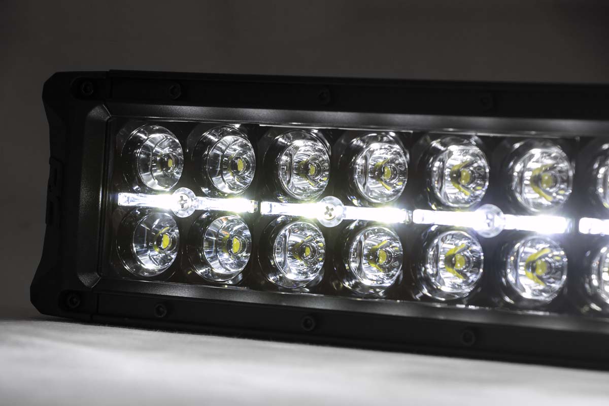 30 Inch Black Series LED Light Bar | Dual Row | Cool White DRL